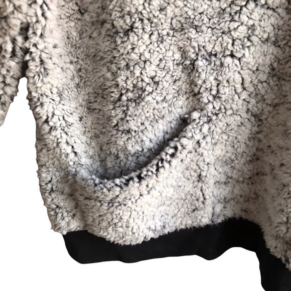 Maurice's Sherpa Pullover Fleece Sweater Pockets Sweatshirt Jumper Size XXL Gray - Picture 5 of 16